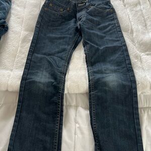 Boys size 8 regular 24x22 Levi's 511 Dark Blue slim Straight Jeans
